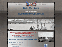 Tablet Screenshot of civilwartours.net