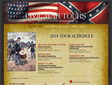 Tablet Screenshot of civilwartours.org